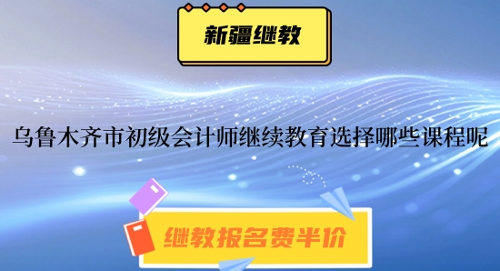 2024年烏魯木齊市初級會計師繼續(xù)教育選擇哪些課程呢? 2024年烏魯木齊市初級會計師繼續(xù)教育選擇哪些課程呢?